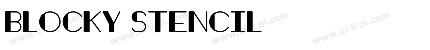 blocky stencil字体转换